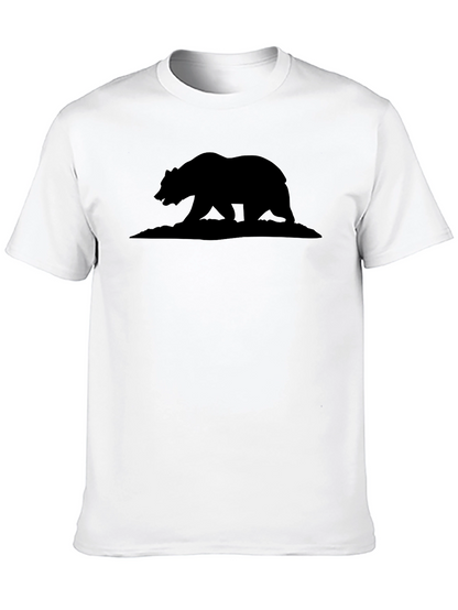 California Bear Silhouette Graphic T-Shirt