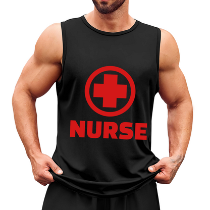 Red Cross NURSE Medical Worker Graphic Tank Top