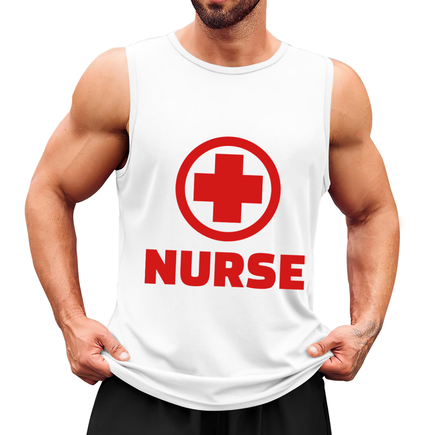 Red Cross NURSE Medical Worker Graphic Tank Top
