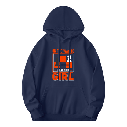 Chess Steal Your Girl Navy Graphic Hoodie