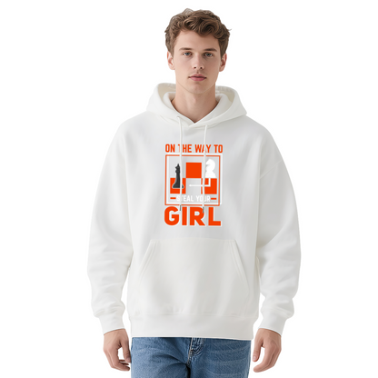 Chess Steal Your Girl Navy Graphic Hoodie