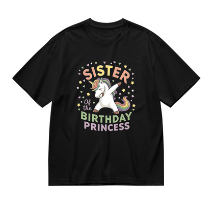 Dabbing Unicorn Sister Of Birthday Princess Plus Size Women Graphic Tee
