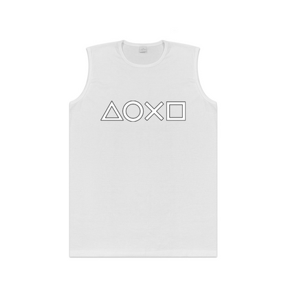 Playstation Controller Symbols Minimal Gamer Tank Top