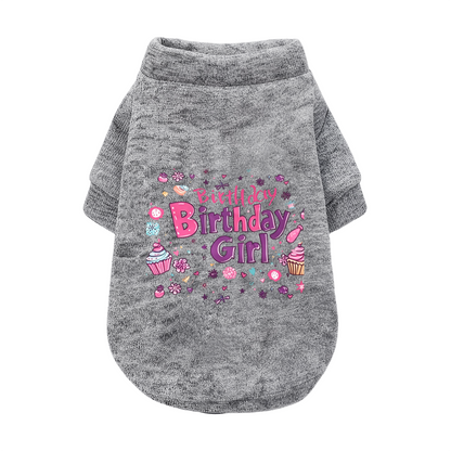 Birthday Girl Party Style Pet Cardigan Sweater