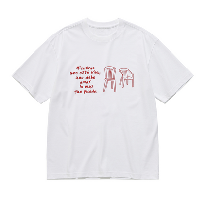 Spanish Love Quote Two Chairs Minimal Line Art Plus Size Women¡¯s T-Shirt