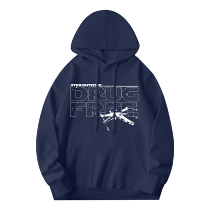 Star Wars Drug Free Spaceship Navy Hoodie, Unisex Lightweight Cozy Sweatshirt