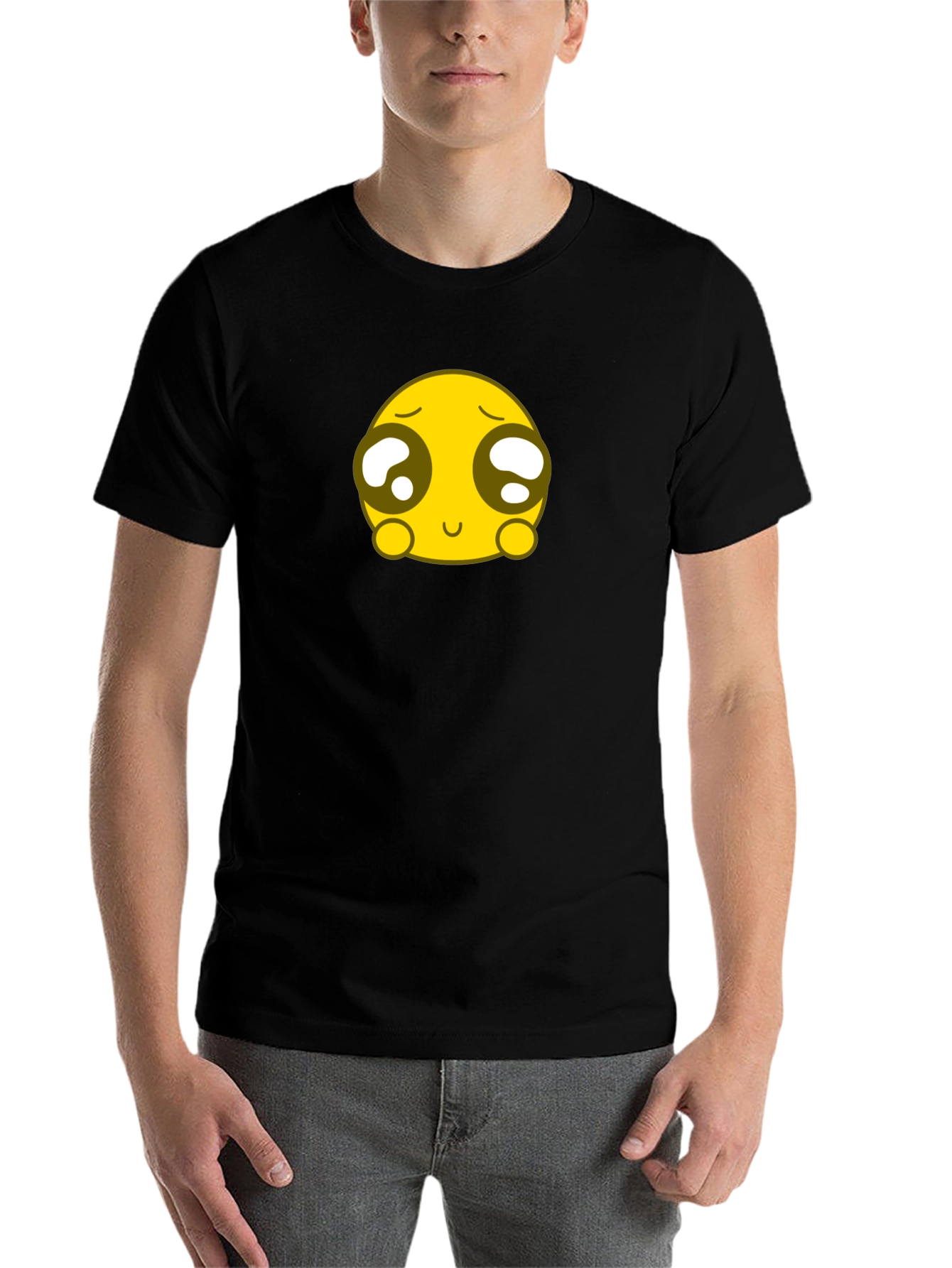 Cute Emoji Black T-Shirt
