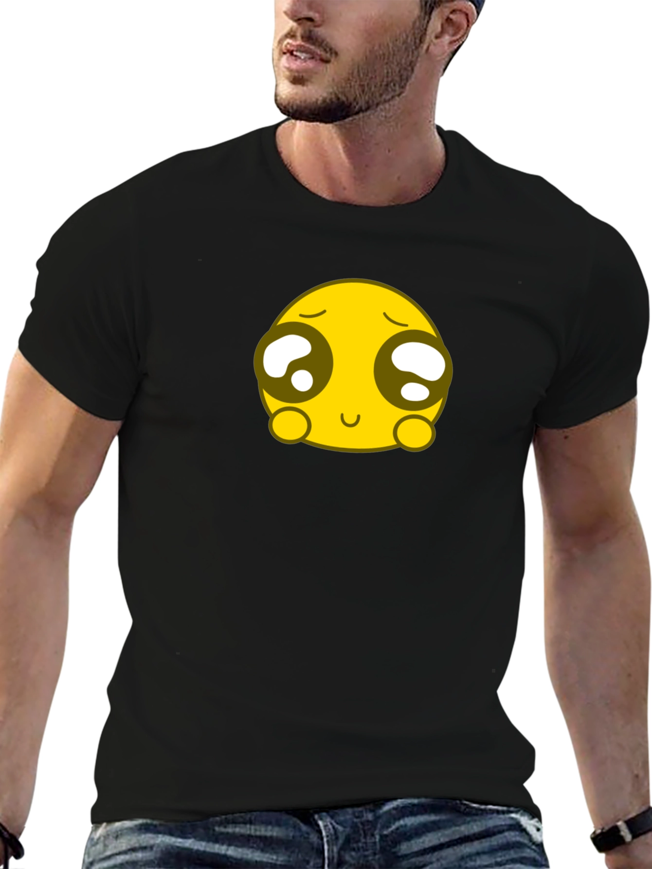 Cute Emoji Black T-Shirt