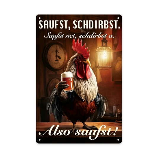 Funny Workshop Quote Mechanic Retro Rusty Metal Sign