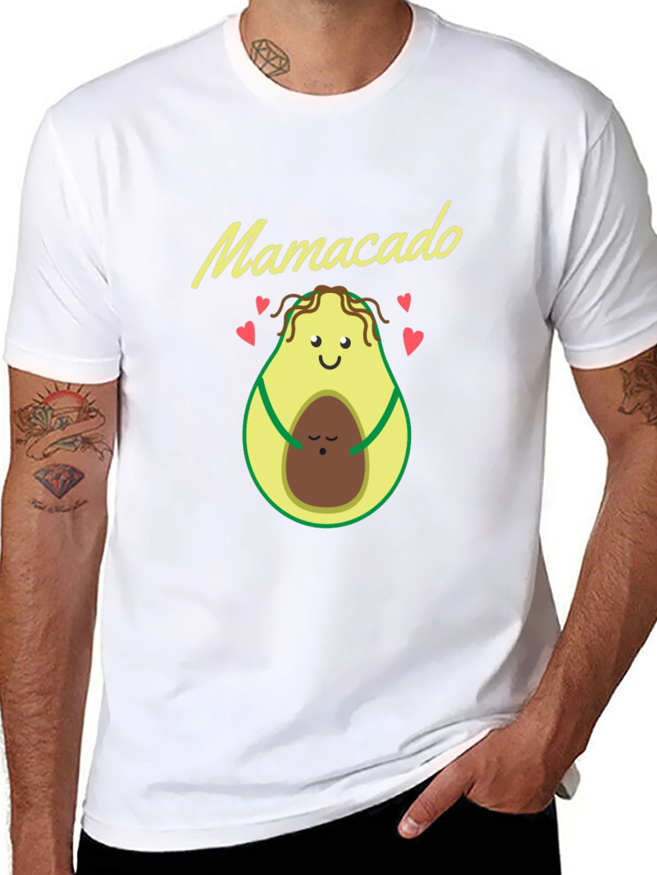 Mamacado Black T-Shirt - Avocado Mom & Baby