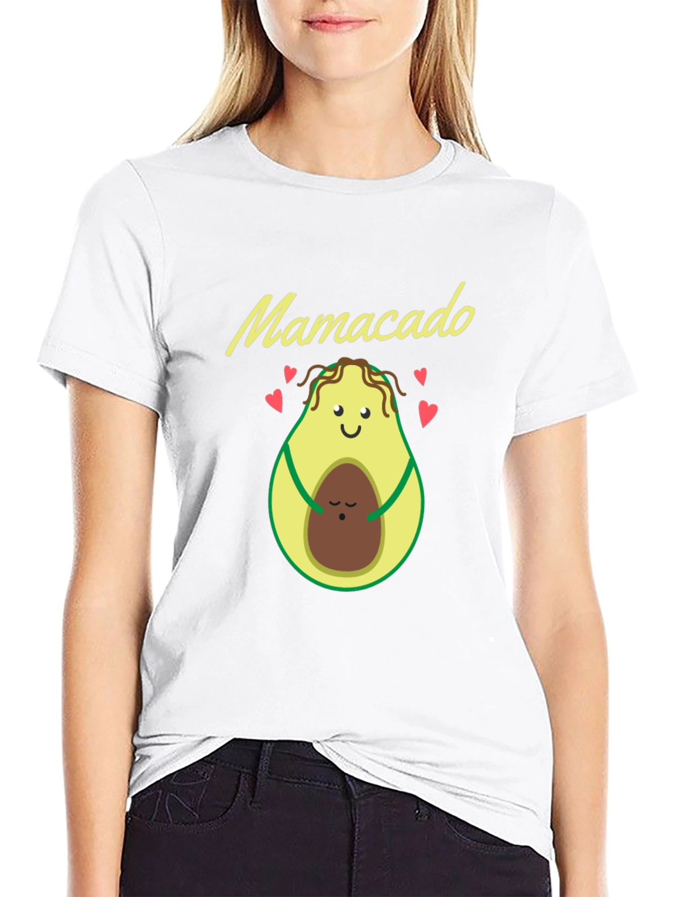 Mamacado Black T-Shirt - Avocado Mom & Baby