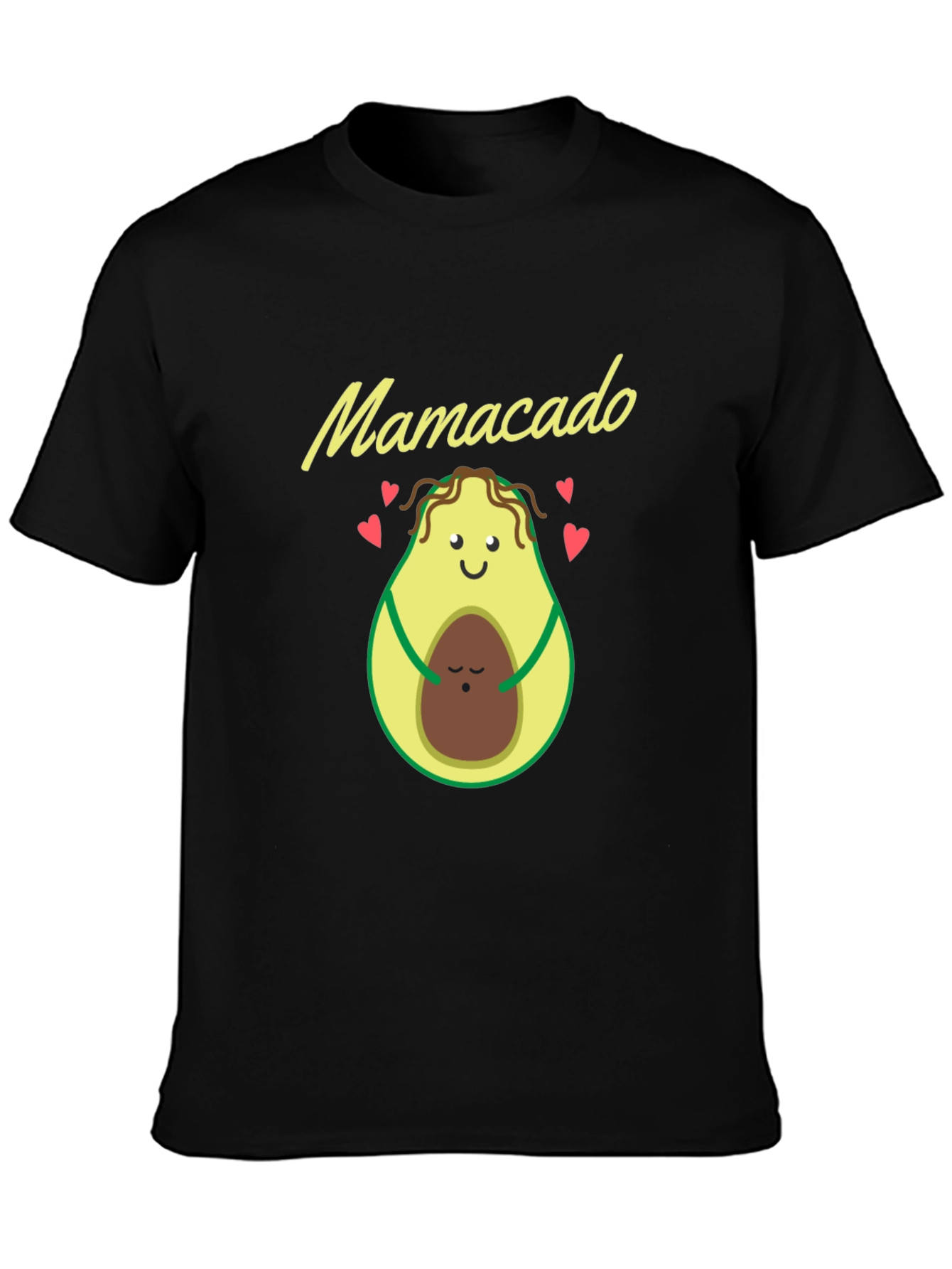 Mamacado Black T-Shirt - Avocado Mom & Baby