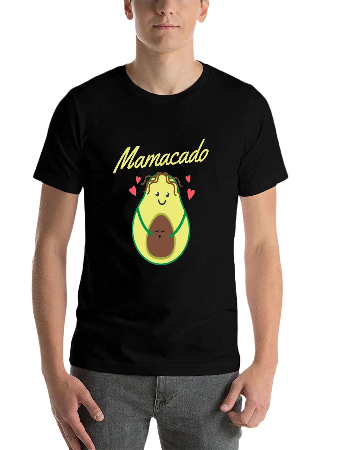 Mamacado Black T-Shirt - Avocado Mom & Baby