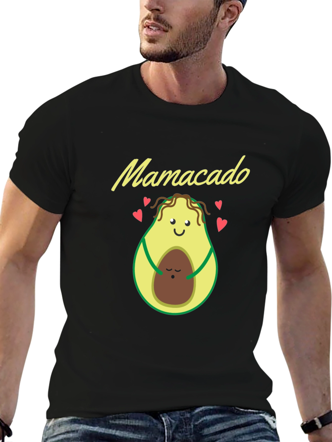 Mamacado Black T-Shirt - Avocado Mom & Baby