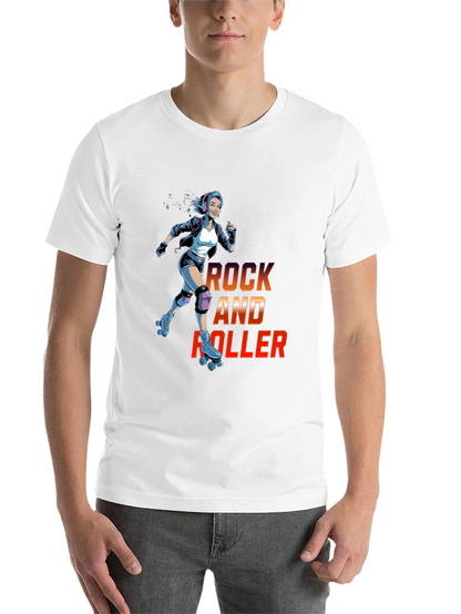 Rock and Roller Graphic T-Shirt - Cool Retro Design
