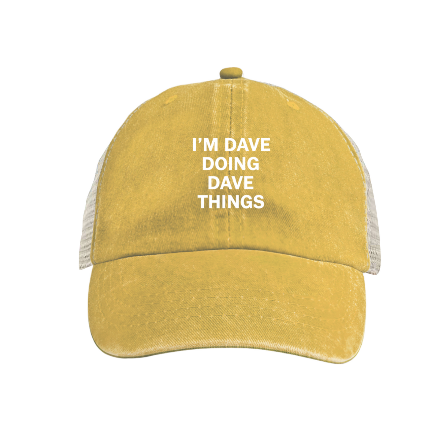 I¡¯m Dave Doing Dave Things Royal Blue Washed Mesh Funny Custom Name Hat