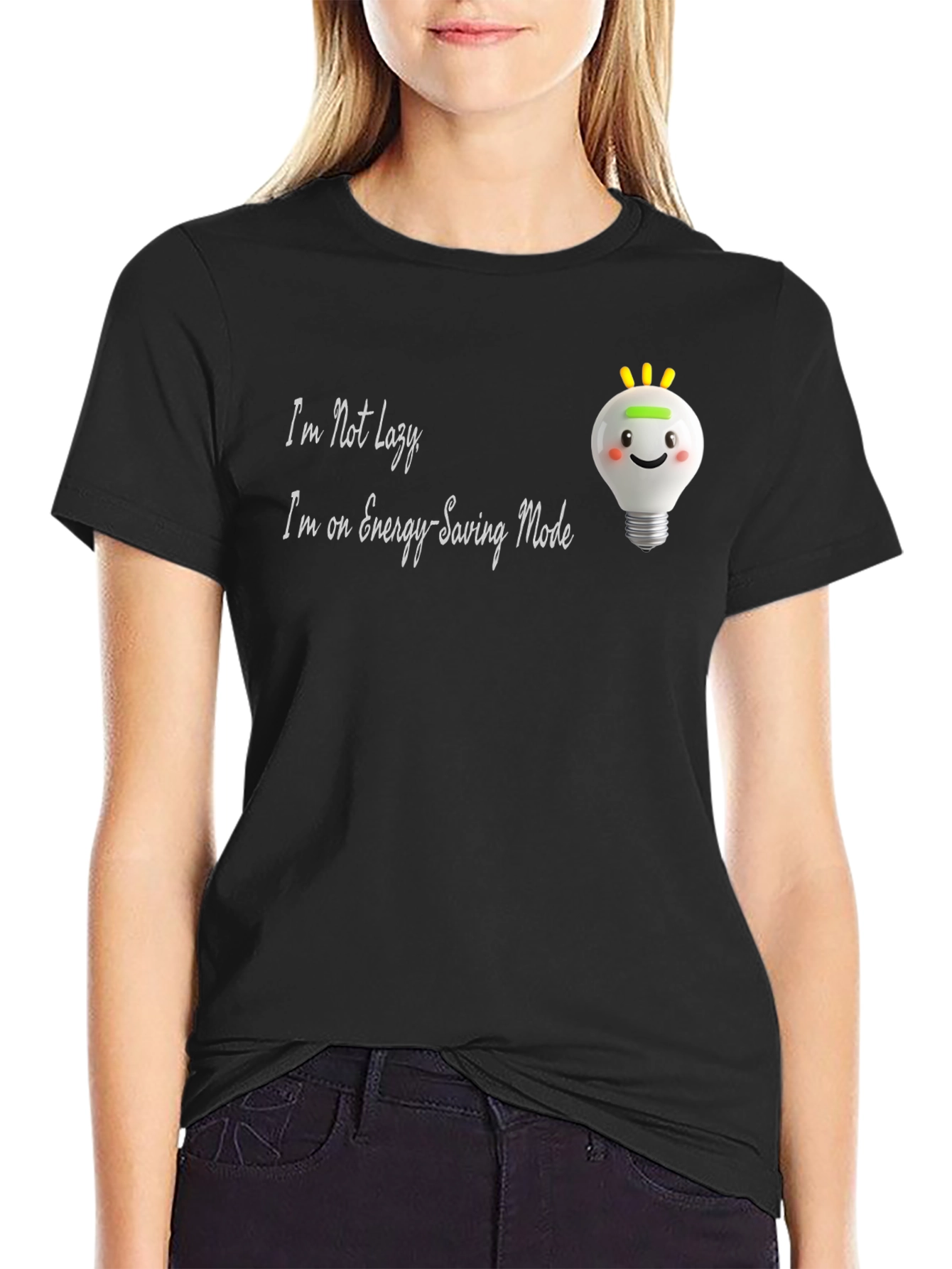 Funny Energy Saving Mode Graphic Tee