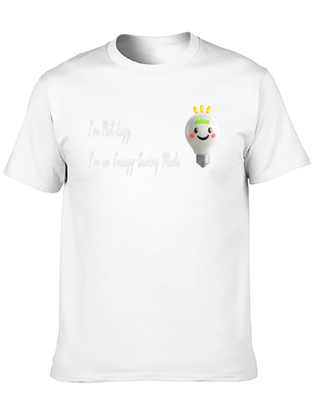 Funny Energy Saving Mode Graphic Tee