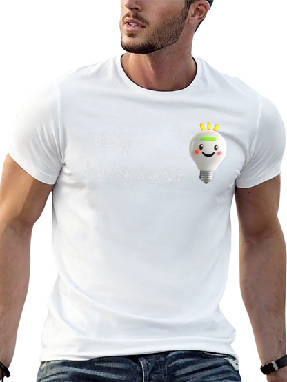 Funny Energy Saving Mode Graphic Tee