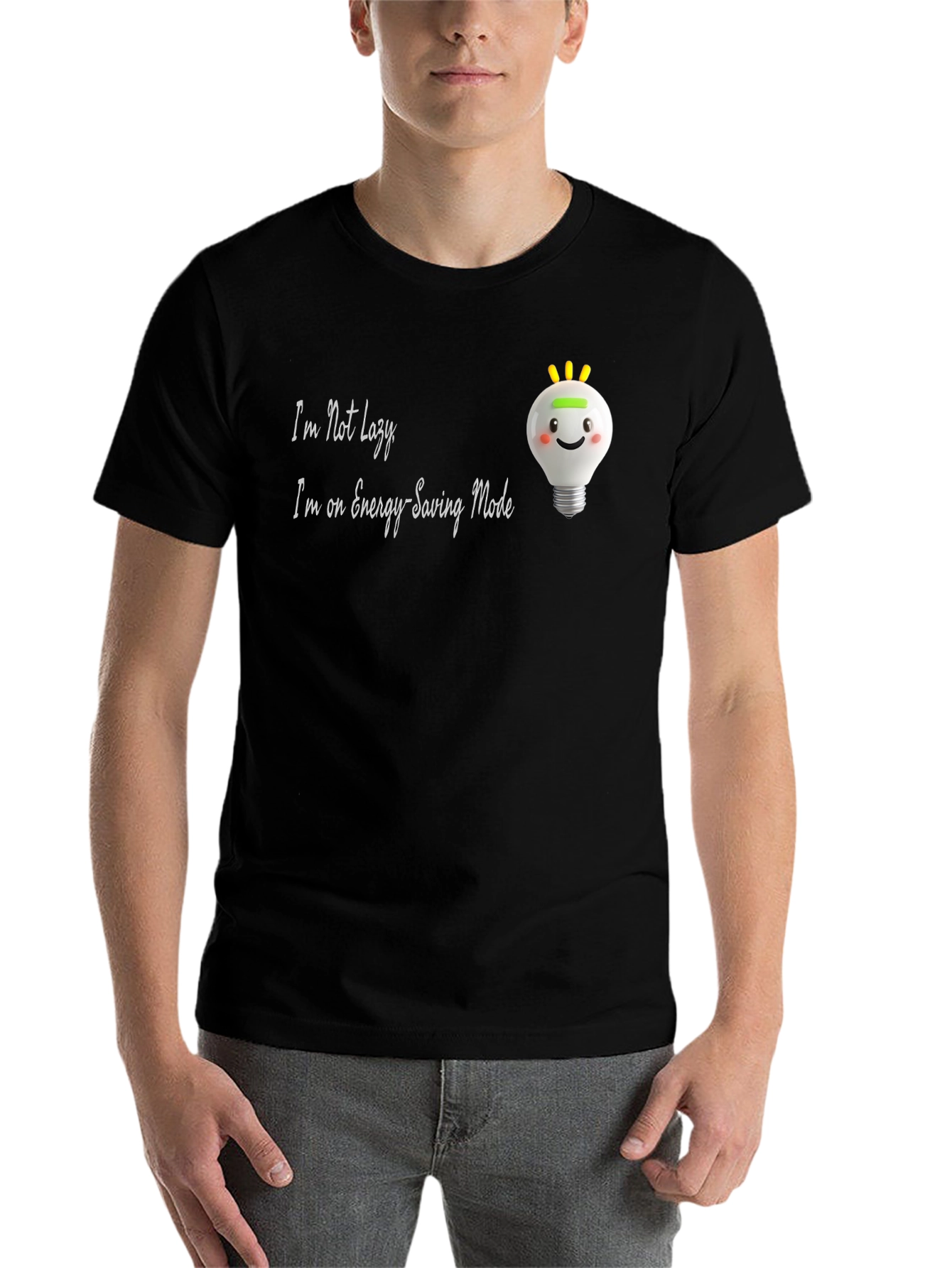 Funny Energy Saving Mode Graphic Tee
