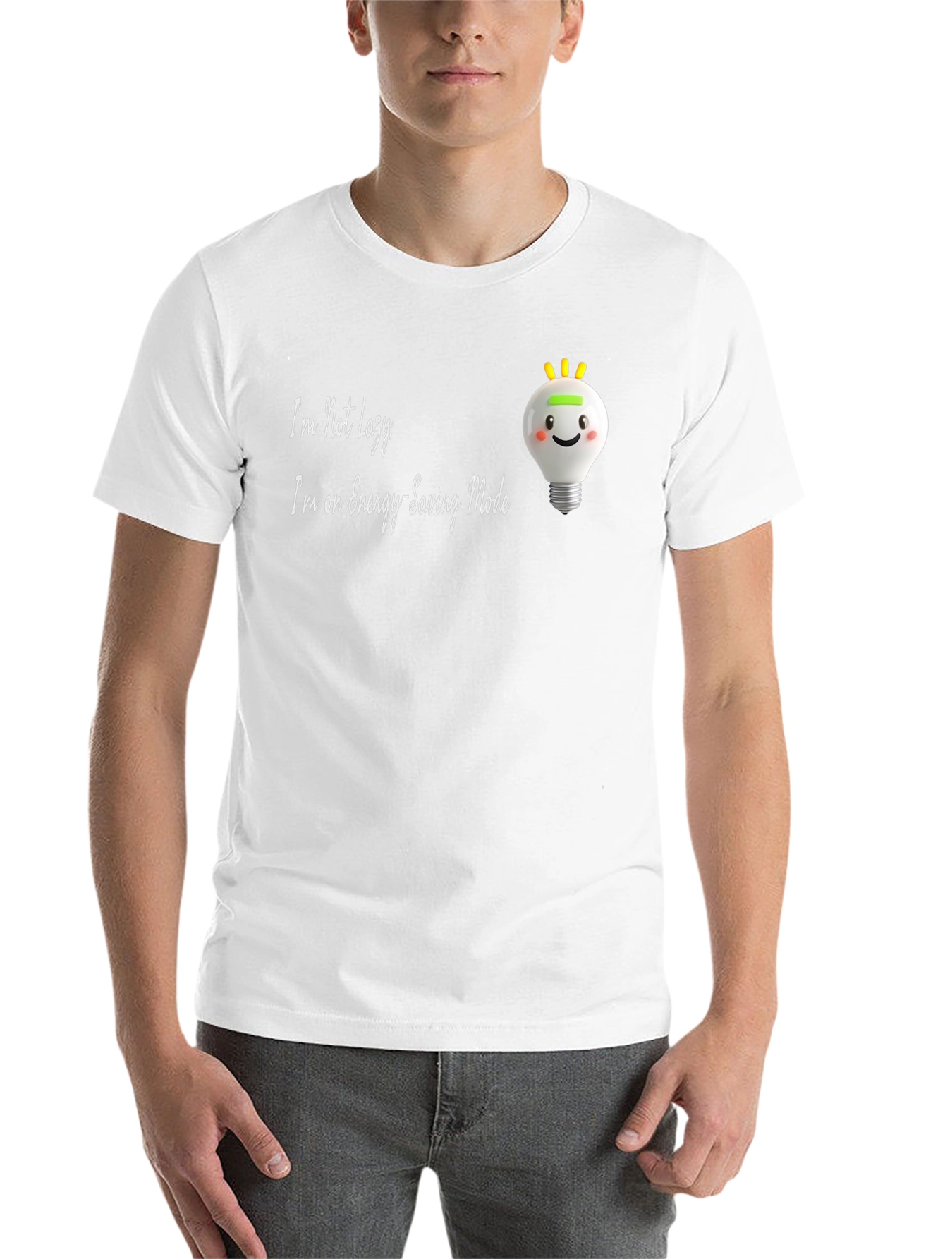 Funny Energy Saving Mode Graphic Tee