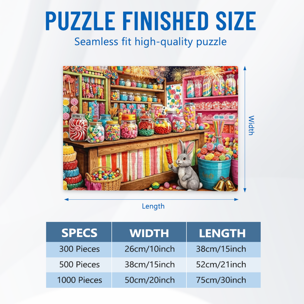 Whimsical Rabbit¡¯s Vibrant Vintage Candy Shop Puzzle