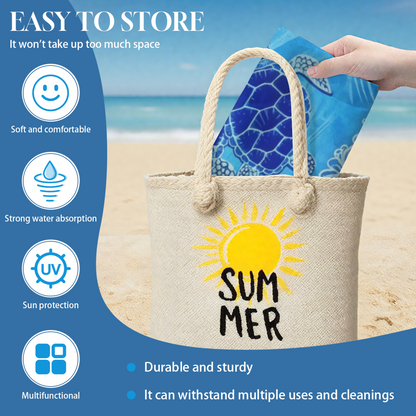 Ocean Wave Blue Sea Turtle Art Beach Towel, Diverse Length Sizes, Gentle Soft Touch, Efficient Absorbing & Cozy Fit for Seaside Swimming Days