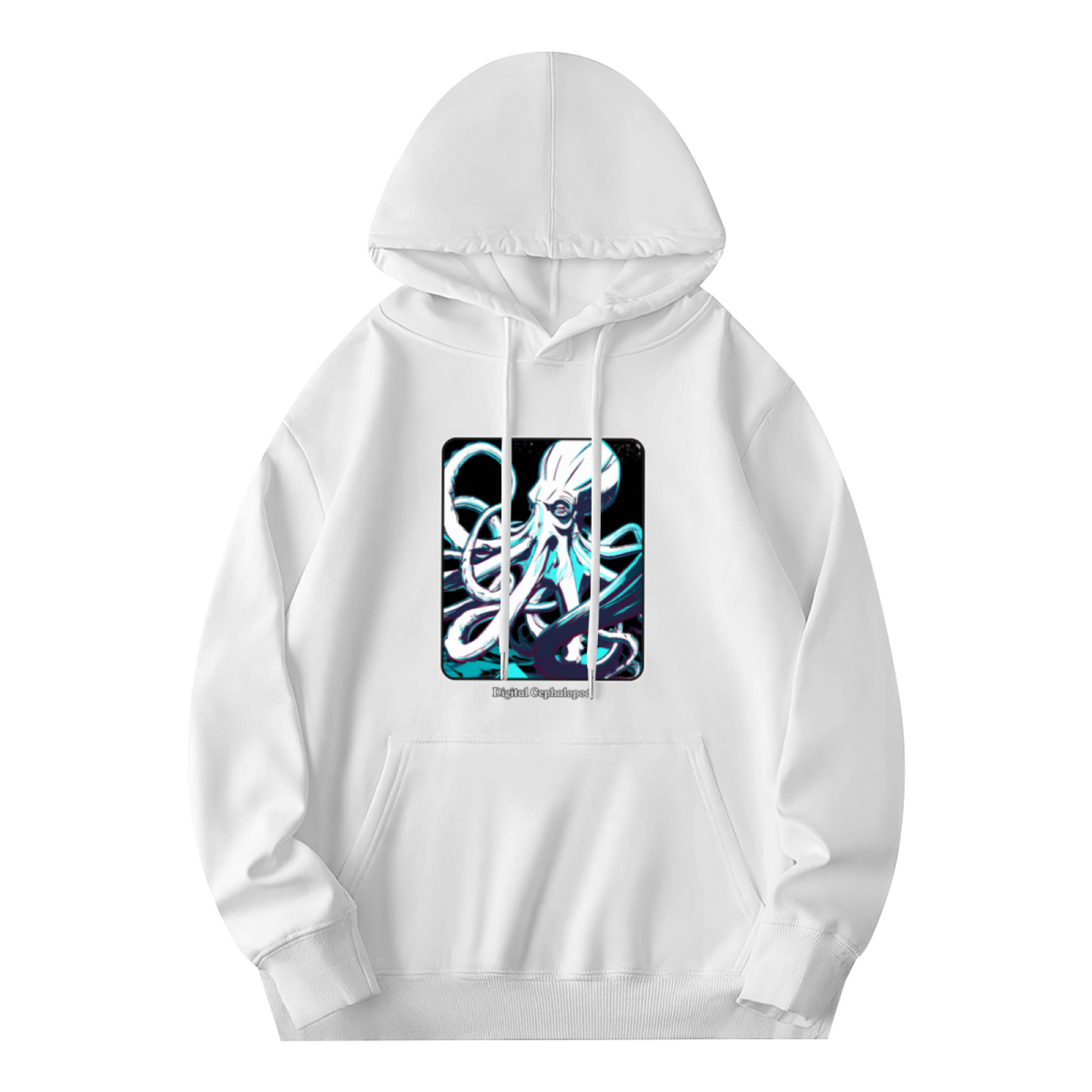 Neon Octopus Art Graphic Unisex Hoodie, Cozy Urban Wear