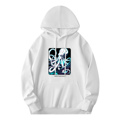 Neon Octopus Art Graphic Unisex Hoodie, Cozy Urban Wear