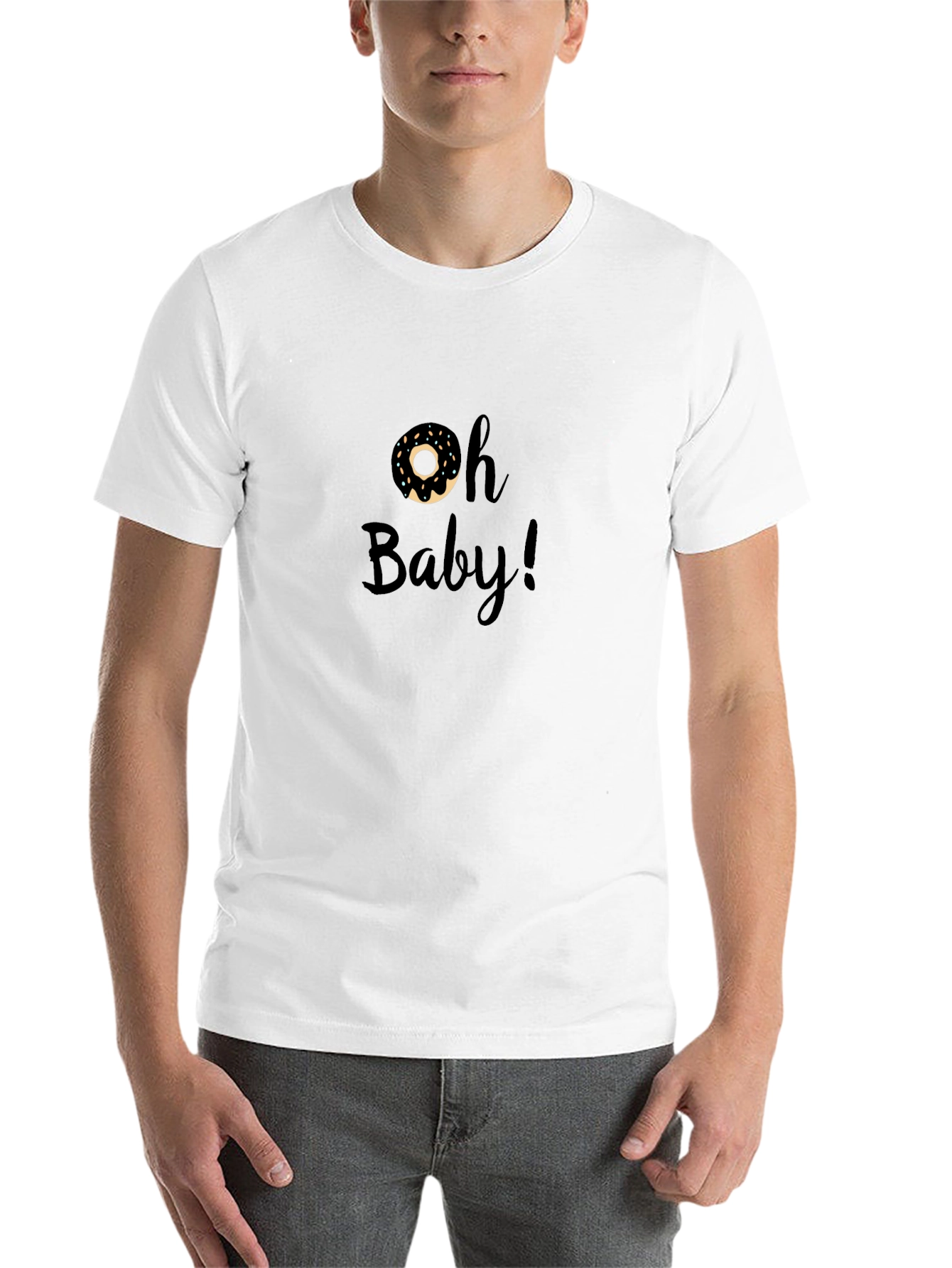 Oh Baby! Donut Graphic Tee - Black