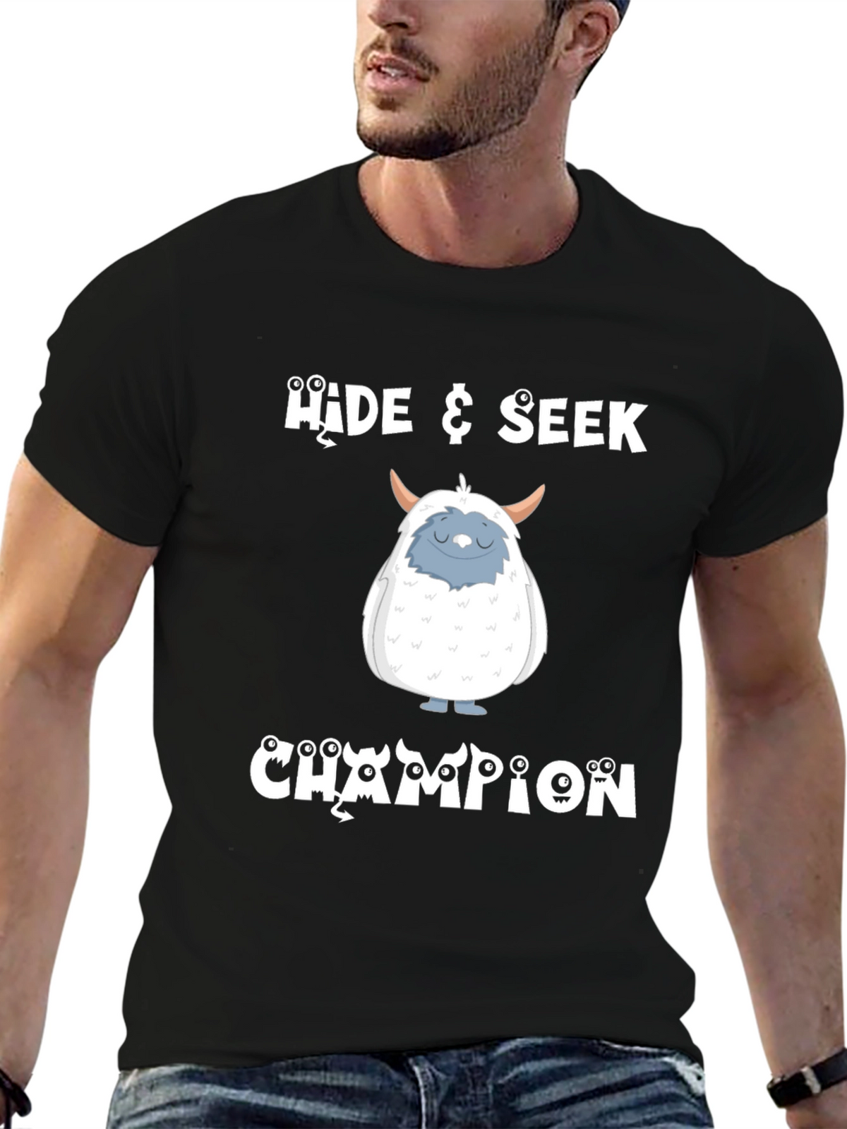 Hide & Seek Champion T-Shirt - Yeti Design