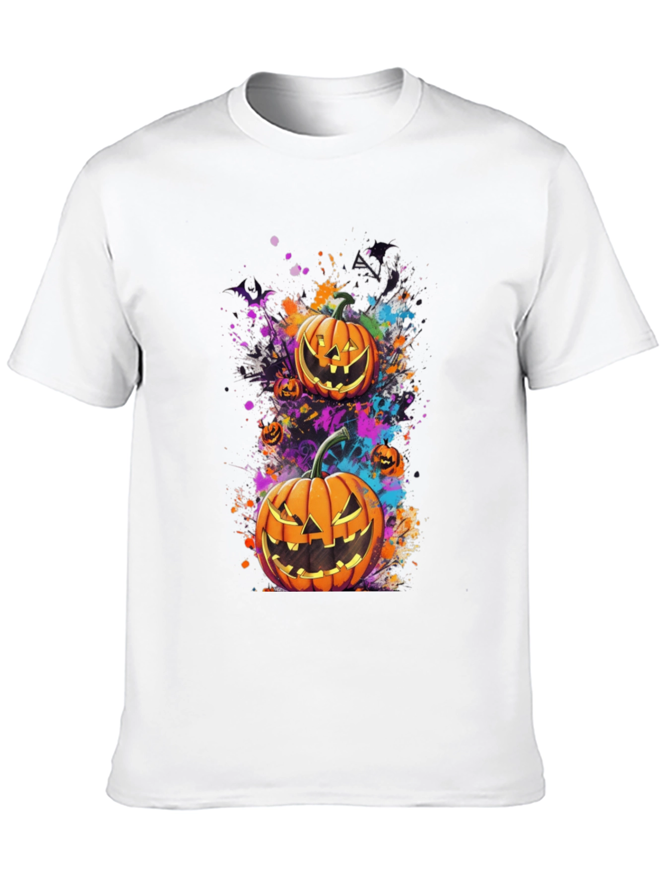 Halloween Pumpkin Splatter Tee