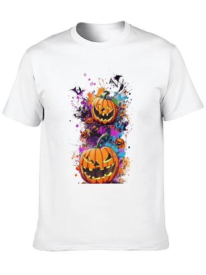 Halloween Pumpkin Splatter Tee
