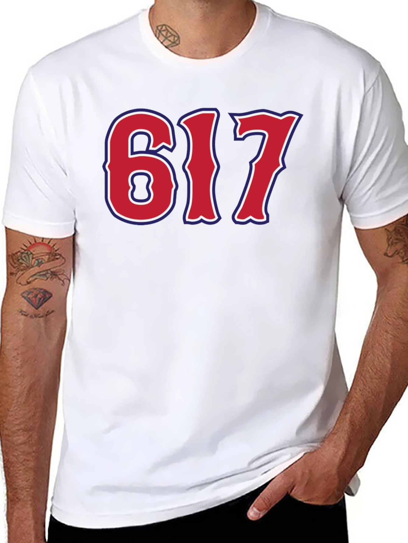 617 Boston Area Code Graphic Tee