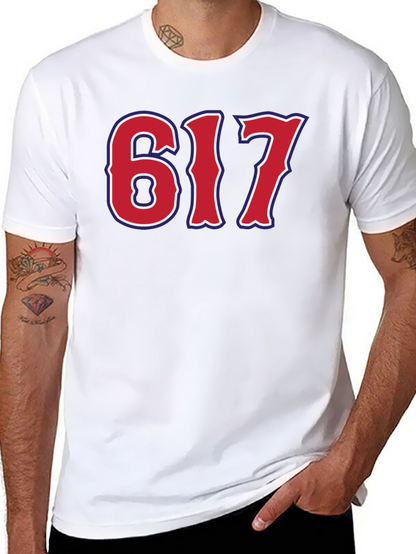 617 Boston Area Code Graphic Tee