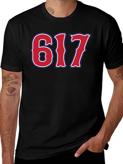 617 Boston Area Code Graphic Tee
