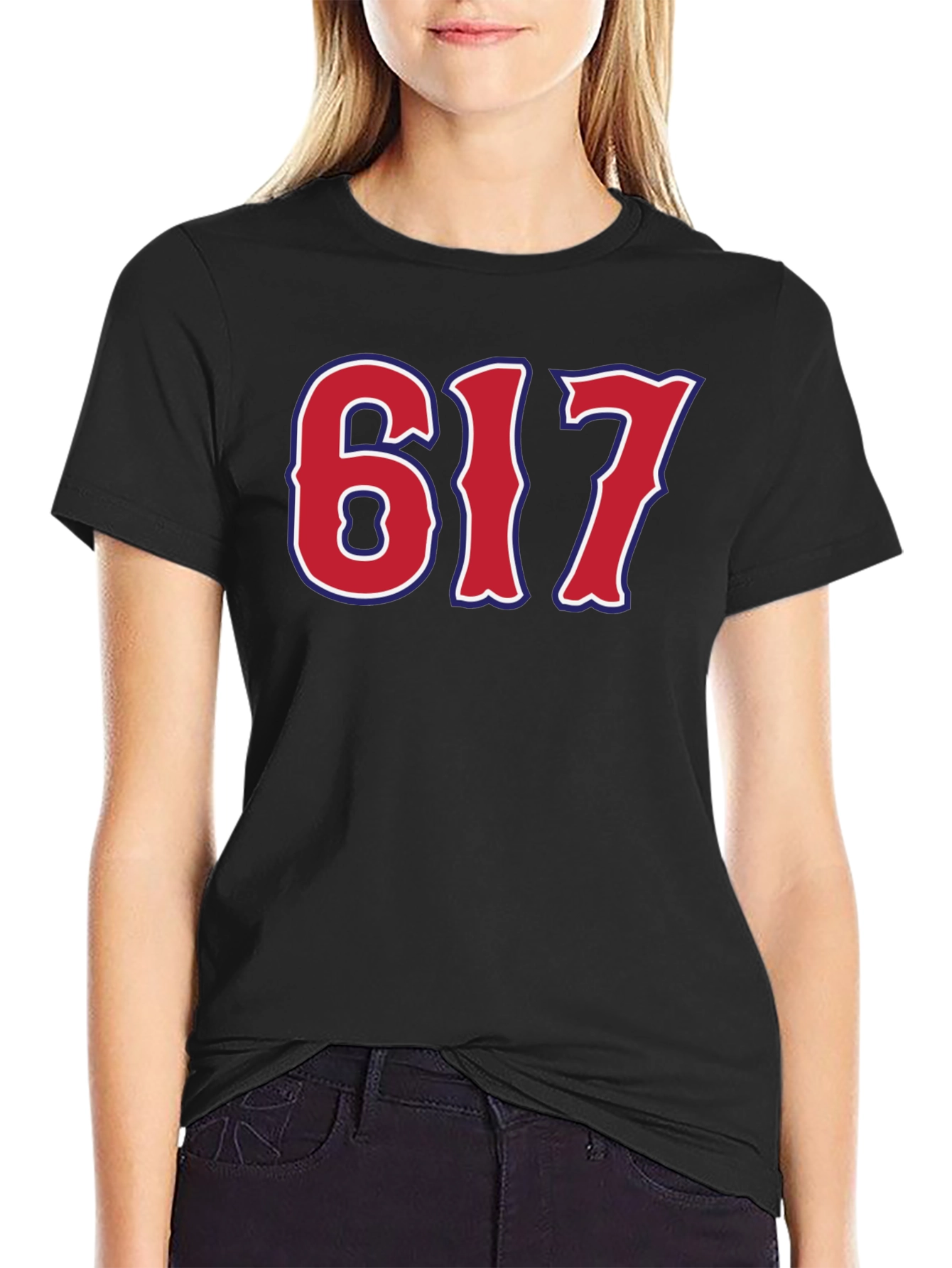 617 Boston Area Code Graphic Tee