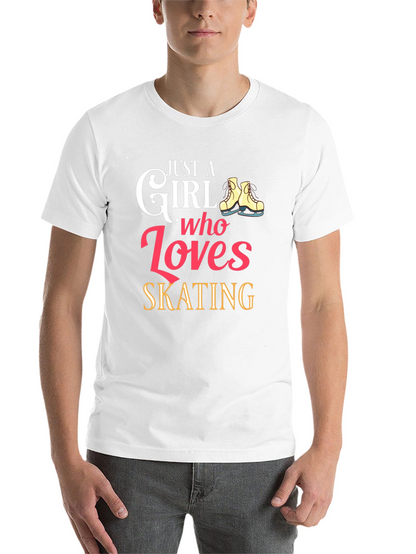 Just a Girl Who Loves Skating Graphic T-Shirt