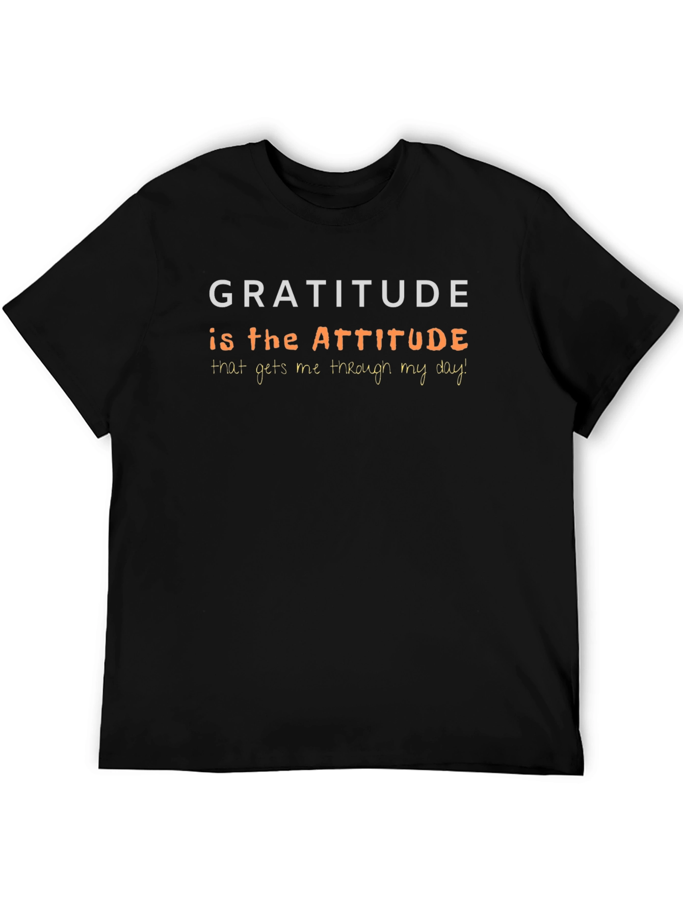 Gratitude Attitude T-Shirt - Inspirational Positive Vibes