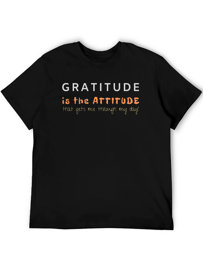 Gratitude Attitude T-Shirt - Inspirational Positive Vibes
