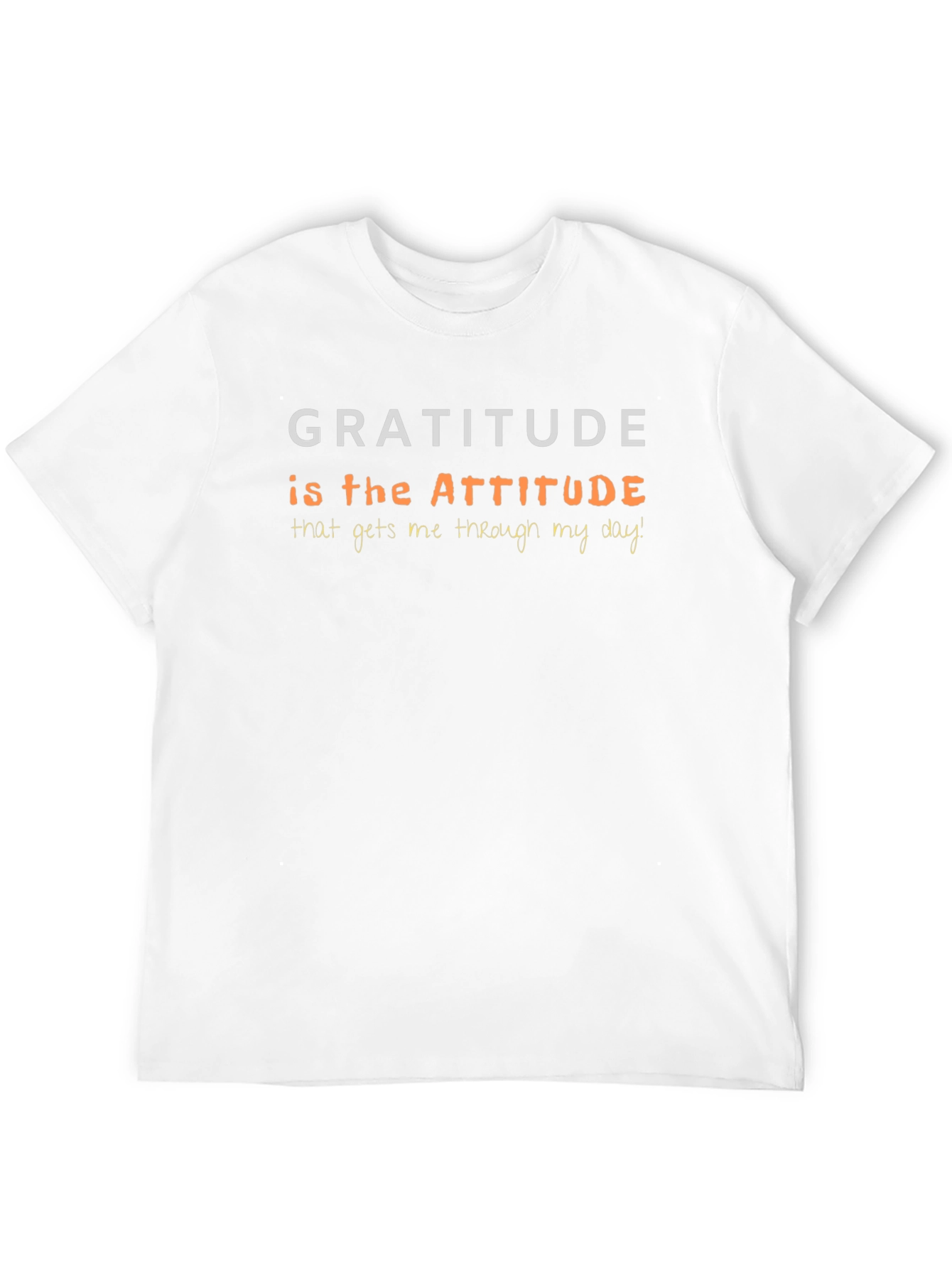 Gratitude Attitude T-Shirt - Inspirational Positive Vibes