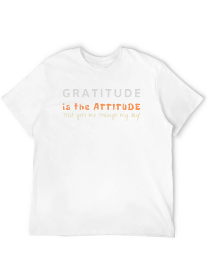 Gratitude Attitude T-Shirt - Inspirational Positive Vibes