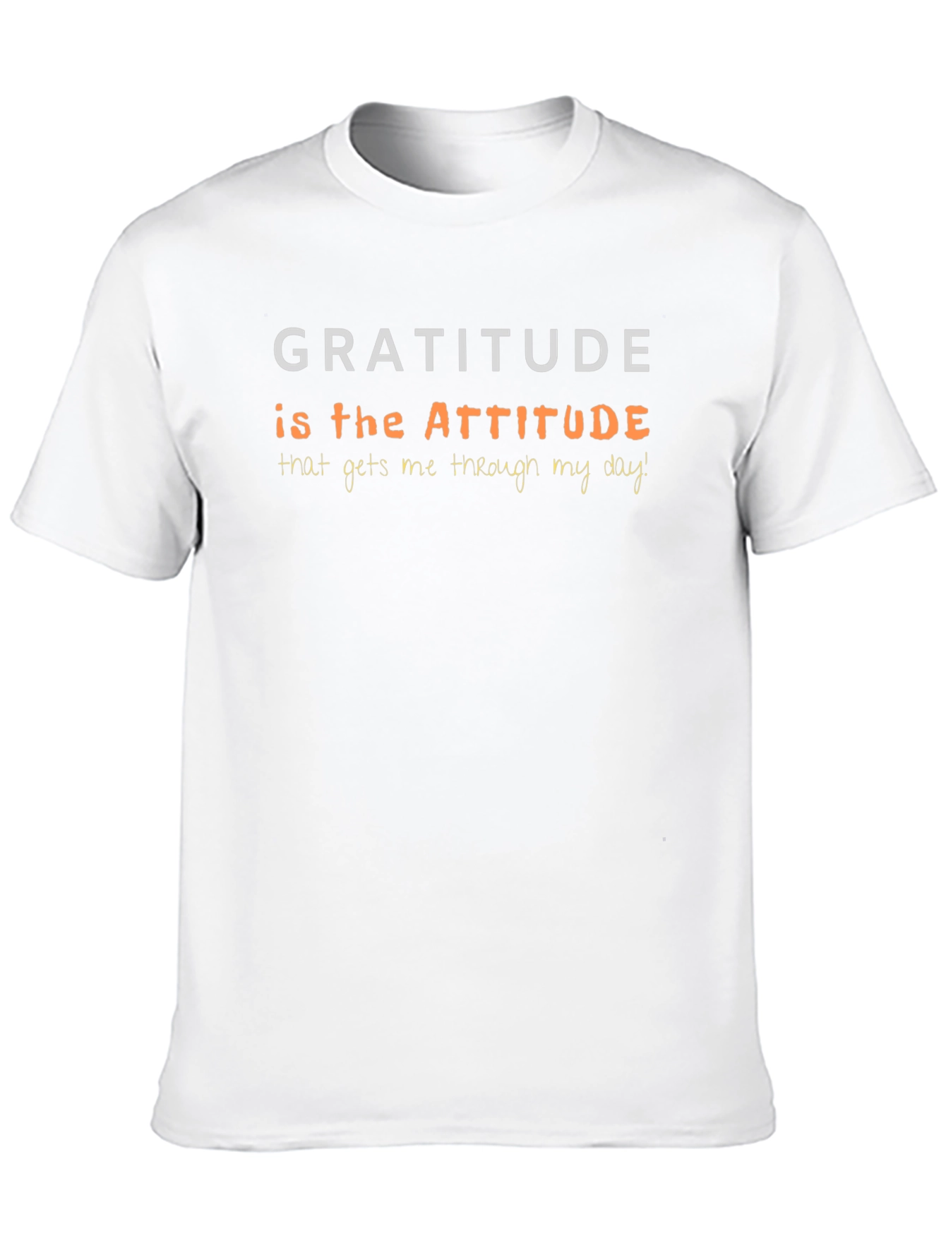 Gratitude Attitude T-Shirt - Inspirational Positive Vibes