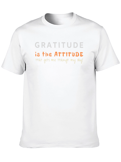 Gratitude Attitude T-Shirt - Inspirational Positive Vibes