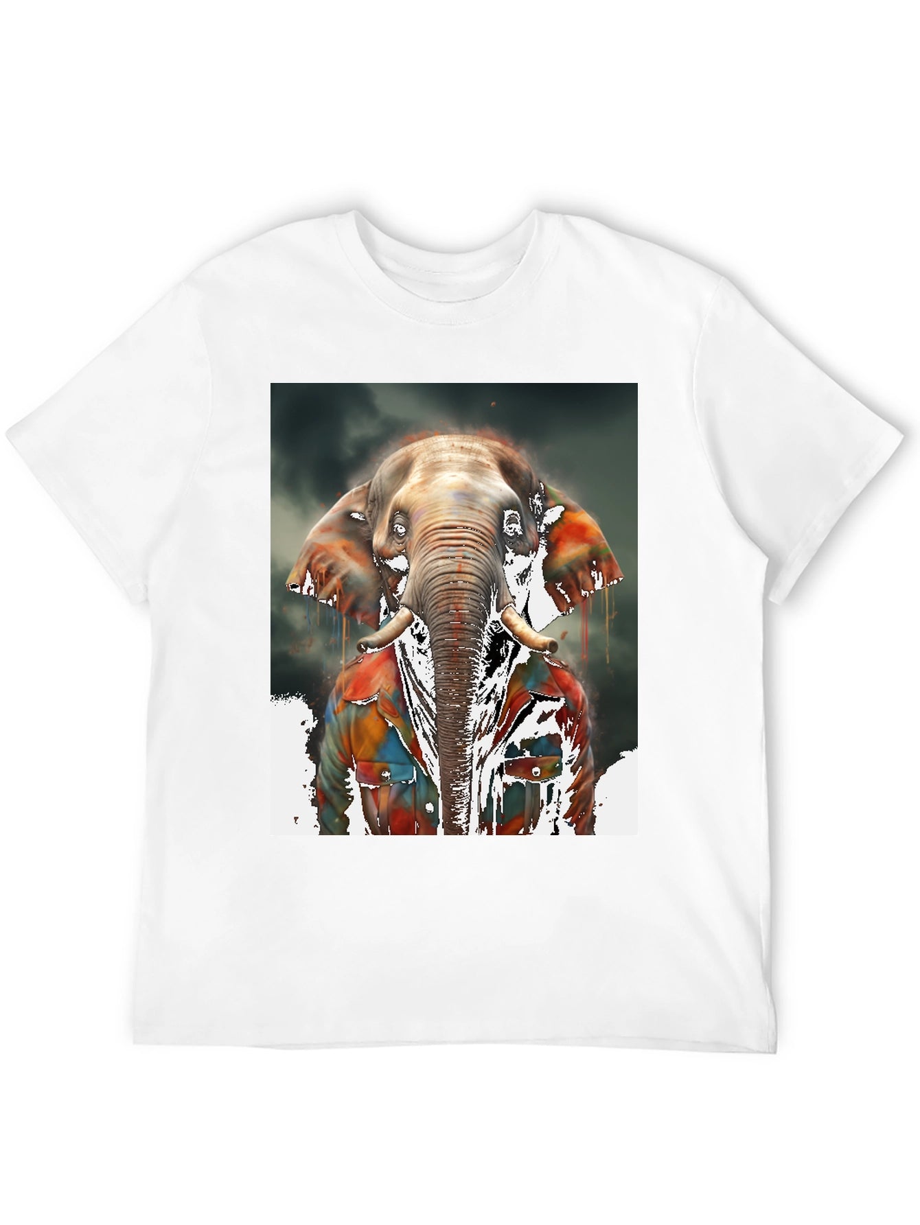 Elephant Graphic Tee - Cool Animal Print Shirt