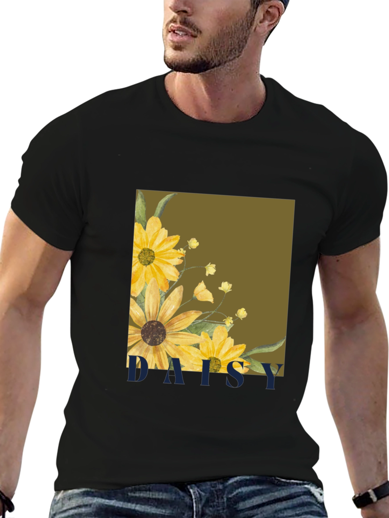 Daisy Graphic Tee - Stylish Floral Print T-Shirt