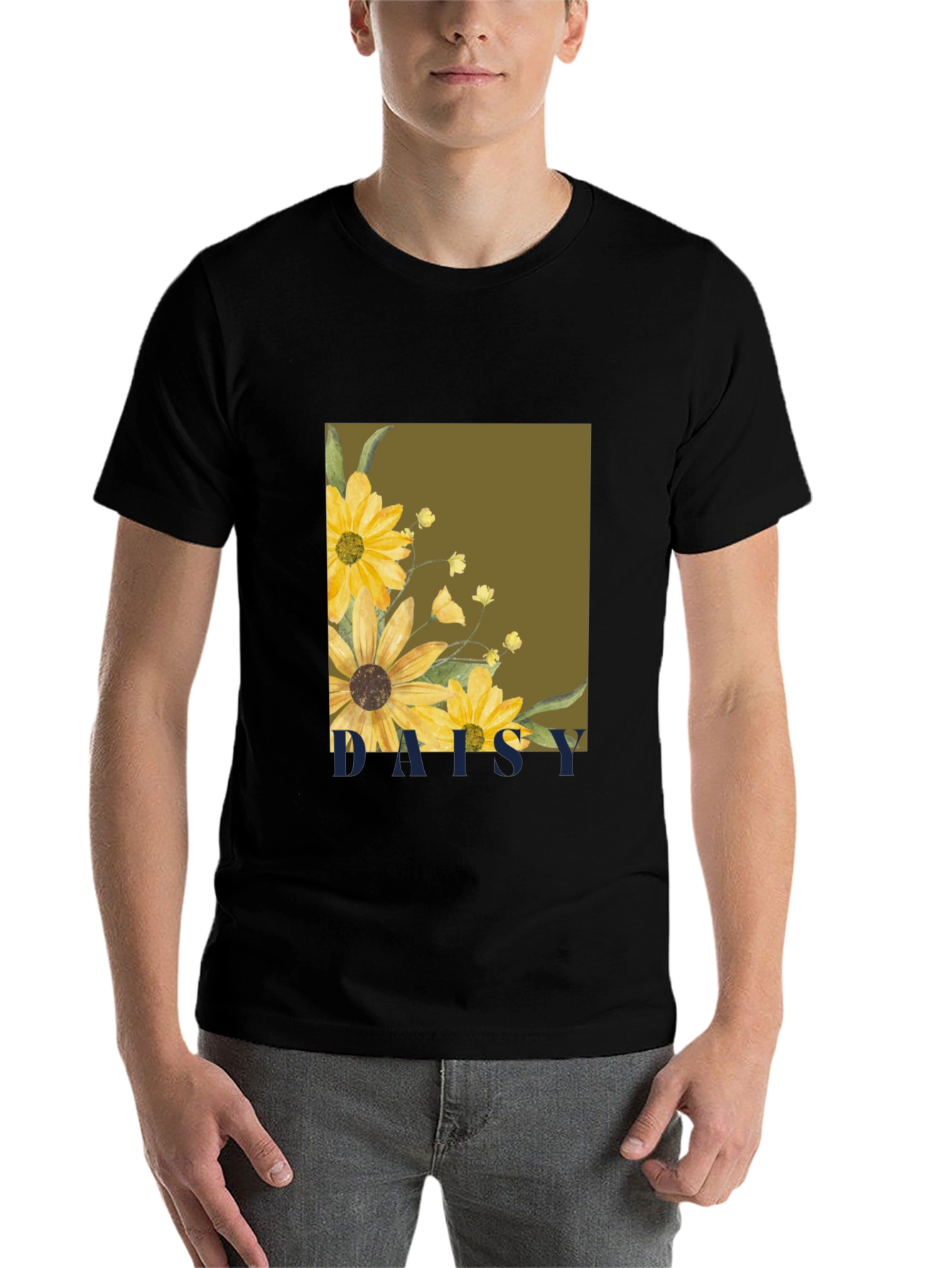 Daisy Graphic Tee - Stylish Floral Print T-Shirt