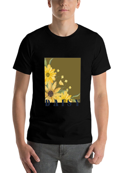 Daisy Graphic Tee - Stylish Floral Print T-Shirt