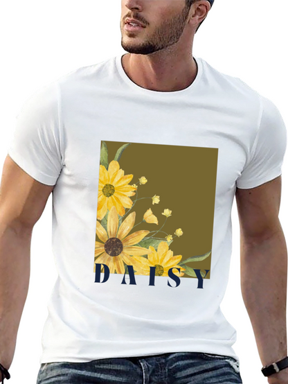 Daisy Graphic Tee - Stylish Floral Print T-Shirt