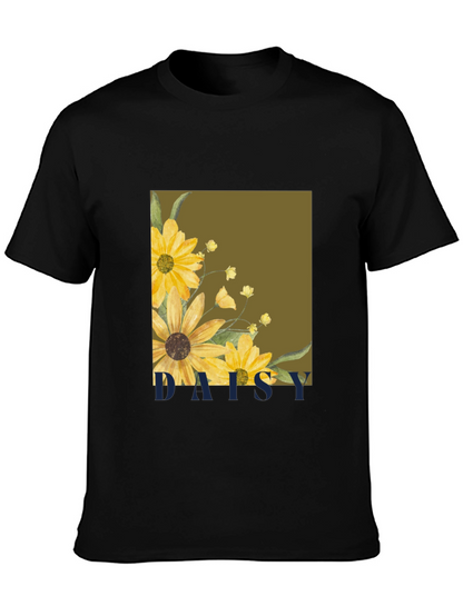 Daisy Graphic Tee - Stylish Floral Print T-Shirt